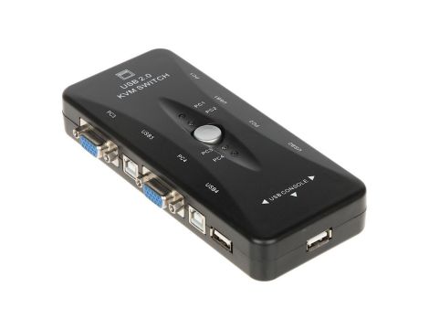 Przełącznik VGA + USB VGA+USB-SW-4/1