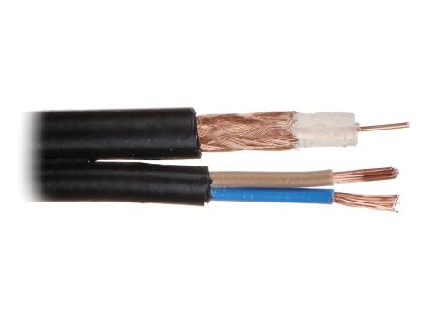 Kabel koncentryczny CCTV RG-59+2x0.75/ZEL /200m/