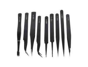 Zestaw pęset precyzyjnych TWEEZERS-SET/1 9szt.