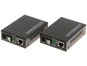 Media konwerter jednomodowy - zestaw TXRX OM1-SM