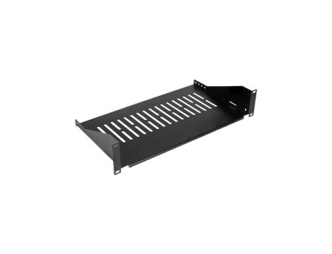 Półka stała do szafy RACK 19 2U 250mm czarna NEKU