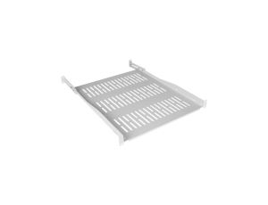 Półka regulowana do szafy RACK 19 1U 550mm (650mm) szara NEKU
