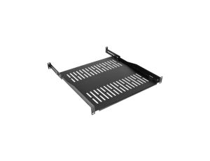 Półka regulowana do szafy RACK 19 1U 450mm (550mm) czarna NEKU