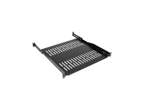 Półka regulowana do szafy RACK 19 1U 450mm (550mm) czarna NEKU