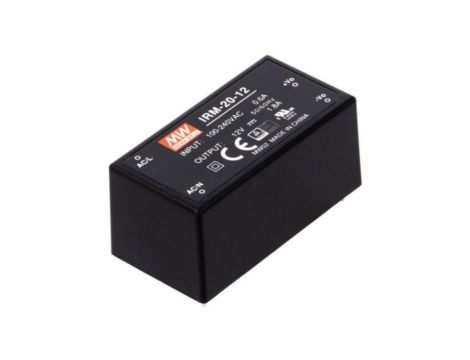 Przetwornica AC/DC, 21,6W, Napięcie wejściowe: 85264VAC,120370VDC, OUT: 1, 84 IRM-20-12