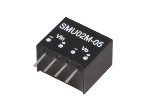 Przetwornica DC/DC, 2W, Napięcie wejściowe: 10,813,2VDC, Napięcie wyjściowe: 5VDC, SIP4, SMU02 SMU02M-05
