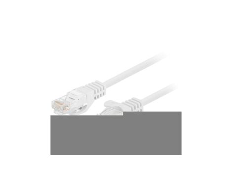 Patchcord UTP kat.6 kabel sieciowy LAN 2x RJ45 linka biały 10m LANBERG