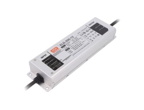 Zasilacz impulsowy, LED, 192W, 12VDC, 16A, 100305VAC, 142431VDC ELG-200-12