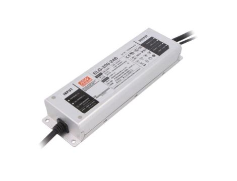 Zasilacz impulsowy, LED, 200W, 24VDC, 8,4A, 100305VAC, 142431VDC ELG-200-24B