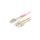 Patchcord światłowodowy MM LC/UPC-SC/UPC duplex 3mm OM4 purple 1m LANBERG