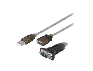 Konwerter USB-RS232 D-Sub 9-PIN wtyk, USB A wtyk 1,5m USB 2.0 93128