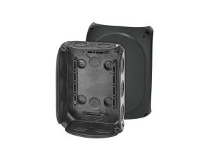 Puszka instalacyjna DK 1000 B natynkowa bez zacisków 180x130x77mm hermetyczna IP66 czarna HENSEL