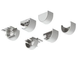 Zestaw Zaślepek, kolor srebrny, do Profilu LED 2194 Häfele Lighting, 83374877
