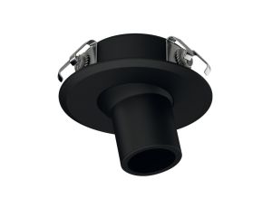 Oprawa punktowa, czarna, Häfele Lighting LED 2093, 12V (monochromatyczna), wpuszczana, 3000K, 83372076