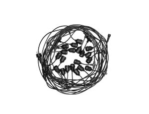 Girlanda ogrodowa do żarówek Danda 20xE27 20m IP54 wodoodporna czarna EDO777467