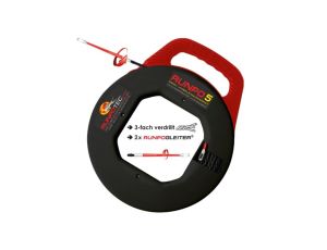 Pilot do przeciągania kabla spirala RUNPO z kasetą /10013/ /20m/