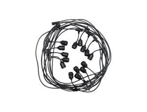 Girlanda ogrodowa do żarówek Danda 15xE27 15m IP54 wodoodporna czarna EDO777466