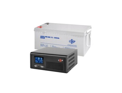 ZESTAW ZASILANIA AWARYJNEGO UPS + AKUMULATOR ŻELOWY 1000VA 600W 2400Wh
