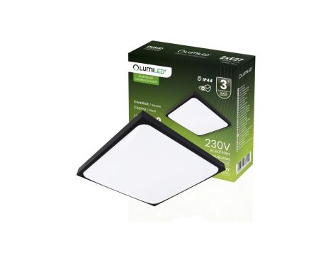 Plafon LED Lampa Sufitowa Natynkowa 2x E27 DUALIO Kwadratowy IP44 LUMILED