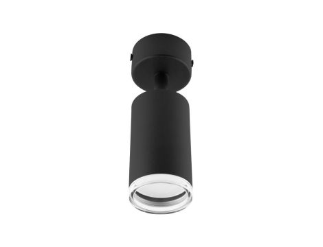 Kinkiet Ścienny Lampa Sufitowa Reflektor LED Spot GU10 IP44 ADERO Czarna Lumiled