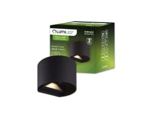 Kinkiet Ogrodowy Elewacyjny LED G9 Regulowany Okrągły Góra Dół Czarny PYXIS LUMILED