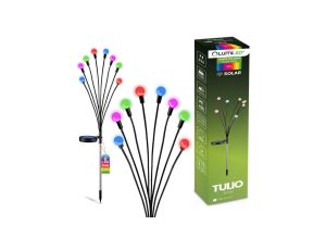 Lampa Solarna Ogrodowa LED TULIO Wbijana Dekoracyjna Dmuchawiec Kuleczki RGB LUMILED