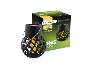 Lampa Solarna LED Lampion Kulka 7cm IGNIS Latarenka Ogrodowa IP44 1800K LUMILED