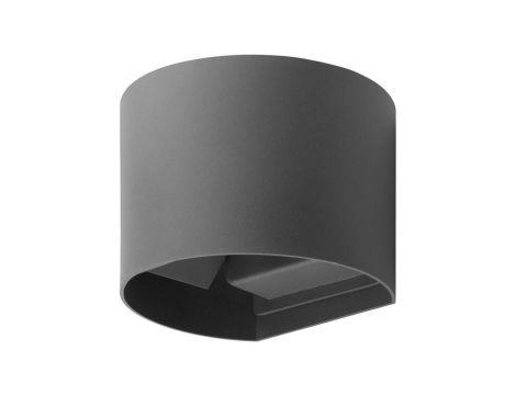Kinkiet Ogrodowy Elewacyjny LED G9 Regulowany Okrągły Góra Dół Grafit PYXIS LUMILED