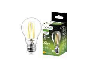 Żarówka LED E27 A60 4W = 40W 470lm 4000K Neutralna 360 Filament LUMILED