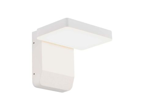 Lampa ścienna kwadratowa, kinkiet 350st LED 17W 2580lm 4000K biały barwa NW biała neutralna IP65 V-TAC VT-11020-SQ-W