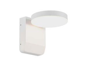Lampa ścienna okrągła, kinkiet 350st LED 17W 2480lm 3000K biały barwa WW biała ciepła IP65 V-TAC VT-11020-RD-W