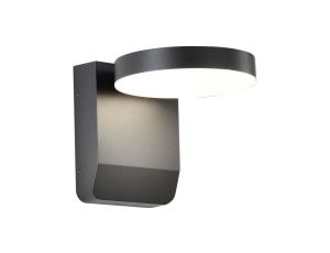 Lampa ścienna okrągła, kinkiet 350st LED 17W 2520lm 4000K czarny barwa NW biała neutralna IP65 V-TAC VT-11020-RD-B