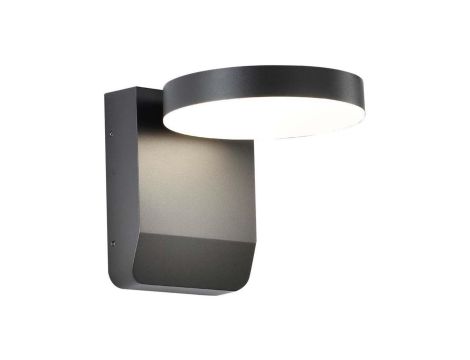 Lampa ścienna okrągła, kinkiet 350st LED 17W 2520lm 4000K czarny barwa NW biała neutralna IP65 V-TAC VT-11020-RD-B