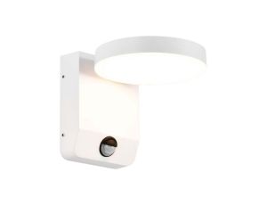 Lampa ścienna okrągła, kinkiet 350st LED 17W 2520lm 4000K biały z czujnikiem ruchu barwa NW biała neutralna IP65 V-TAC VT-11020S