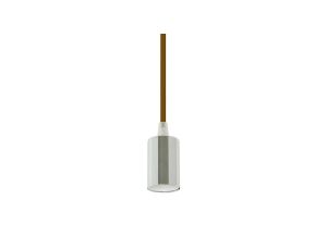 Lampa dekoracyjna wisząca oprawka chrom + przewód brązowy dł:1000mm E27 max 60W IP20 V-TAC VT-7338-BN
