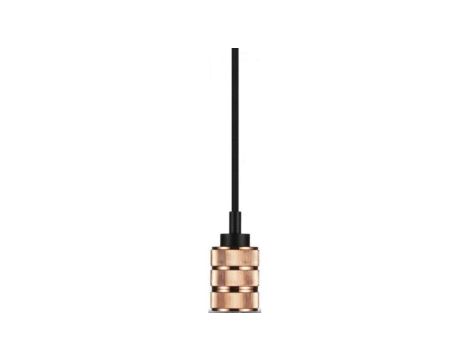 Lampa dekoracyjna wisząca różowe złote 2 pierścienie 1m E27 max 60W IP20 V-TAC VT-7999