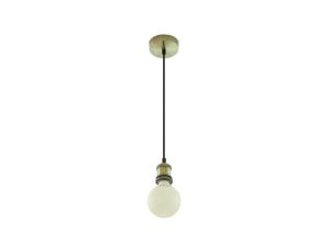 Lampa dekoracyjna wisząca oprawka mosiądz + przewód czarny dł:900mm E27 max 60W IP20 V-TAC VT-7555-BB