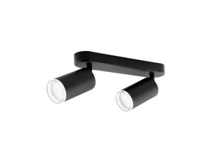 Lampa Sufitowa Reflektor LED Spot 2x GU10 IP44 ADERO Czarna Lumiled