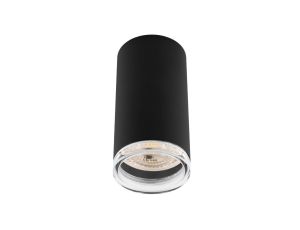 Lampa Sufitowa Reflektor LED Oprawa Spot Tuba GU10 IP44 ADERO Czarna Lumiled