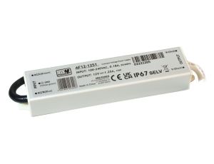 Zasilacz LED 15W 12V 1.25A metalowa obudowa IP67 - AF12-1251 MW POWER