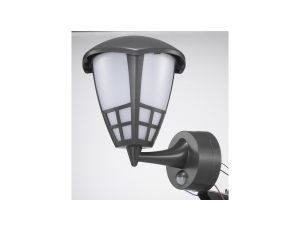 Oprawa elewacyjna TORA 8W z wymiennym źródłem LED na E27 z czujnikiem PIR LOB103