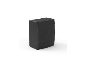 Rozdzielnica natynkowa 4-modułowa 140x173x104mm czarna dymna 600.001.400 HOROZ ELECTRIC