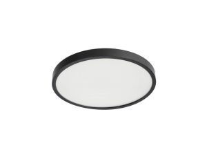 Plafon LED PERETI 24W czarny pierścień 35cm, 4000K barwa neutralna, 2400lm, IP44, 220-240V EDO777614 EDO Solutions