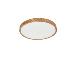 Plafon LED PERETI 24W drewniany pierścień 35cm, 3000K barwa ciepła, 2400lm, IP44, 220-240V EDO777617 EDO