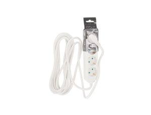 Przedłużacz domowy przenośny LOGAN S White 4 - krotny Schuko 5m EDO777570 EDO
