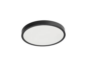 Plafon LED PERETI 18W czarny pierścień 29,5cm, 3000K barwa ciepła, 1800lm, IP44, 220-240V EDO777611 EDO