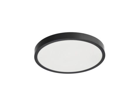 Plafon LED PERETI 18W czarny pierścień 29,5cm, 3000K barwa ciepła, 1800lm, IP44, 220-240V EDO777611 EDO