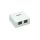 gniazdo natynkowe 2x RJ45 Cat5e UTP beżowe