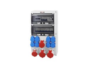 Rozdzielnica budowlana 26M 2x32A/5P 2x16A/5P 8x230V +licznik L3 i zabezp. RSX228FCL224