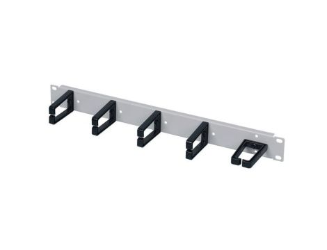 ORGANIZATOR KABLI PRZEWODÓW SZAFY RACK 19 1U SZARY 5 UCHWYTÓW (5/19/1/OK-1U/7035/03)